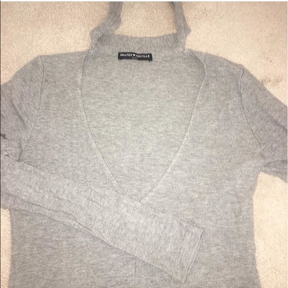 Brandy Melville Tie Shirt - Picture 3 of 3